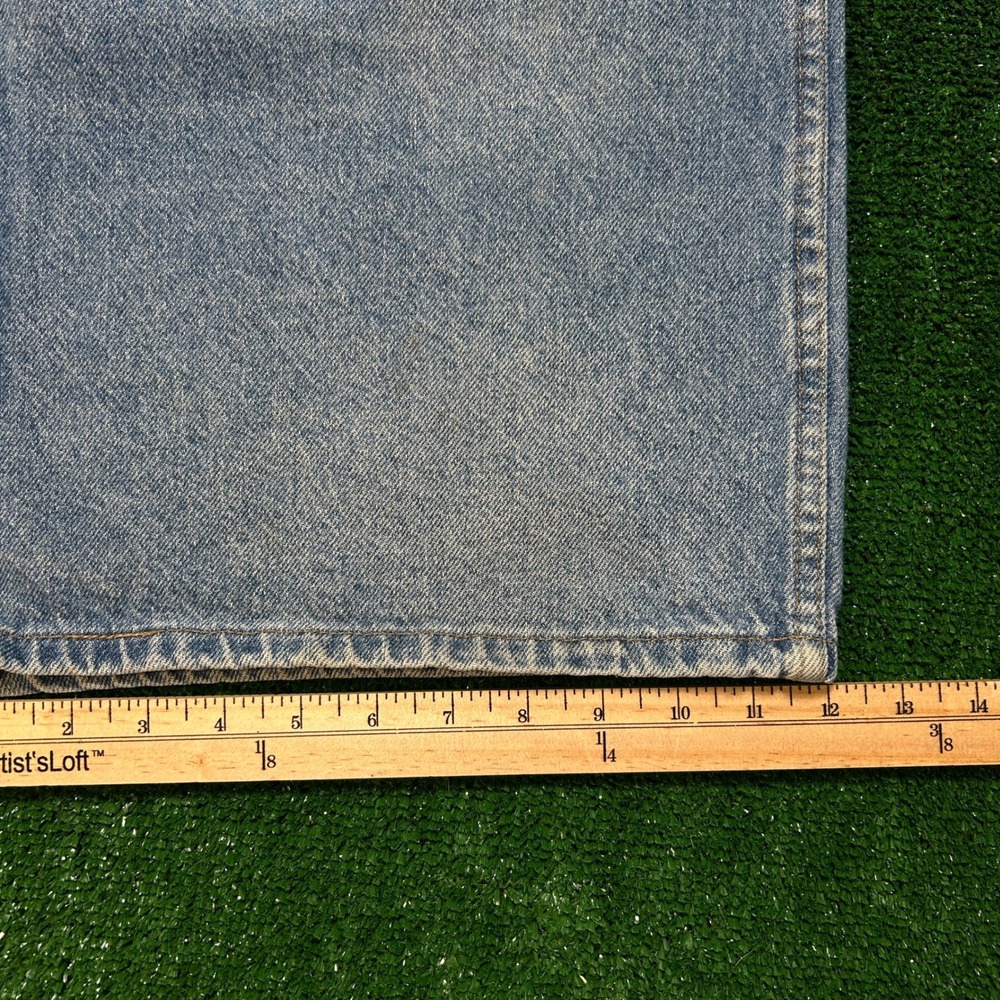Vintage Wrangler Denim Shorts M Size 40 Light Blue Authentic Jeans Relaxed Fit - Picture 10 of 11